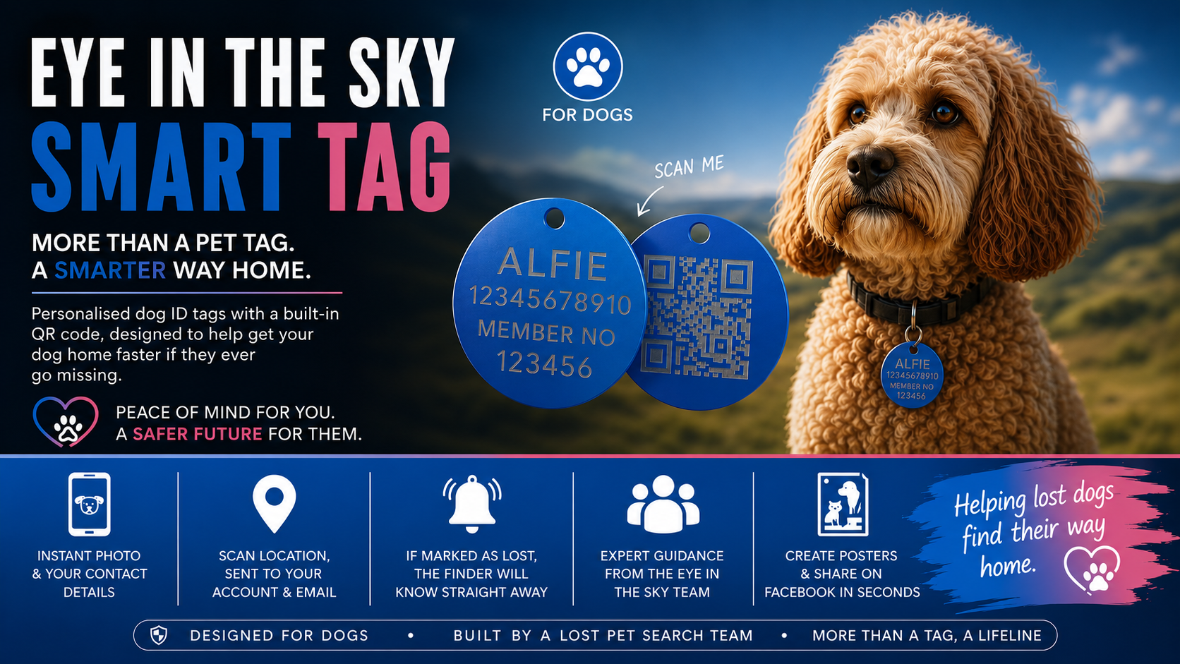 Dog Smart Tags — scannable ID tags for dogs